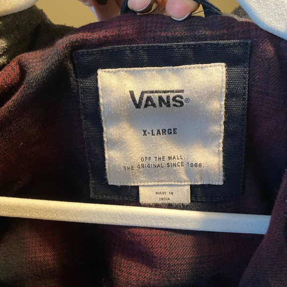 Vans Men's Black and Gray Hooded Jacket - Picture 5 of 5